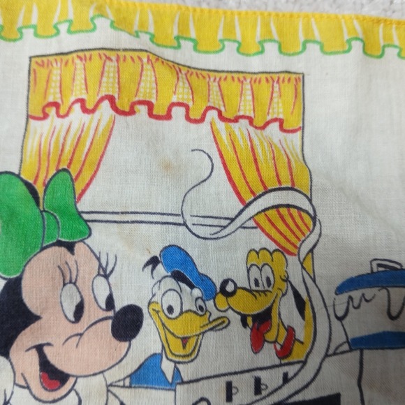 Vintage Hanky Hankie Handkerchief Walt Disney Productions Chef Minnie Mouse - Picture 6 of 10